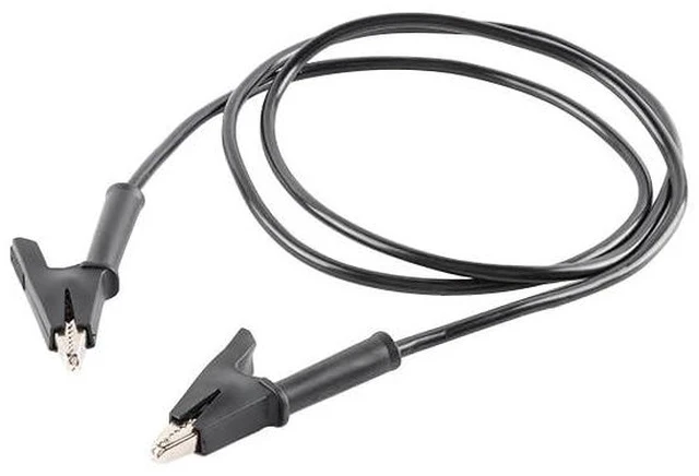 Alt view image 2 of 3 - Alligator Clips Wires Test Leads, Dual Ended Crocodile Wire Jumper Cables Heavy Duty Wire for Electrical Testing,1m Black 1500V 10A 2PCS