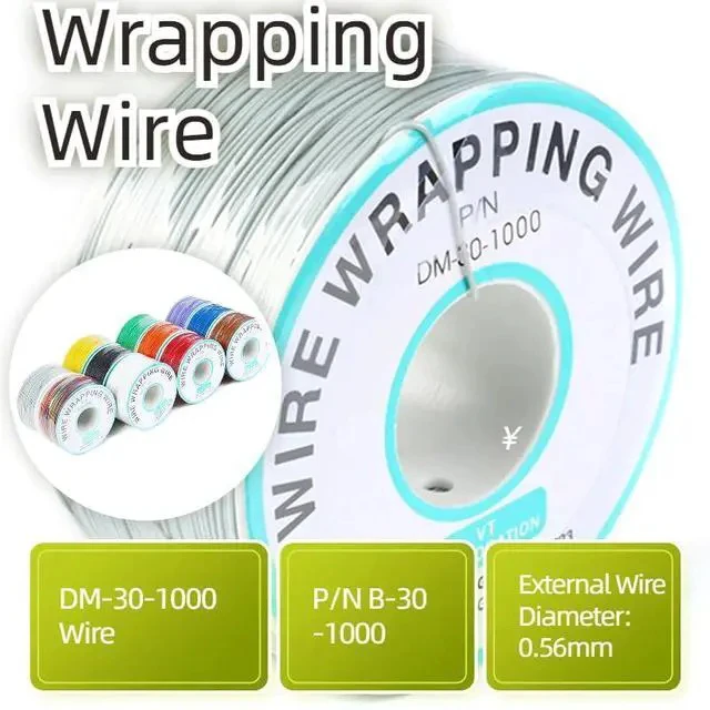 Alt view image 3 of 5 - Grey Electronic Wire DM-30-1000 - 30 AWG Single Core Tinned Copper Solid Cable, 250M, P/N PCB