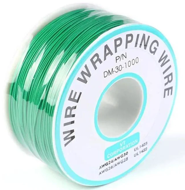 Main image of Green Electronic Wire DM-30-1000 - 30 AWG Single Core Tinned Copper Solid Cable - 250M - P/N PCB