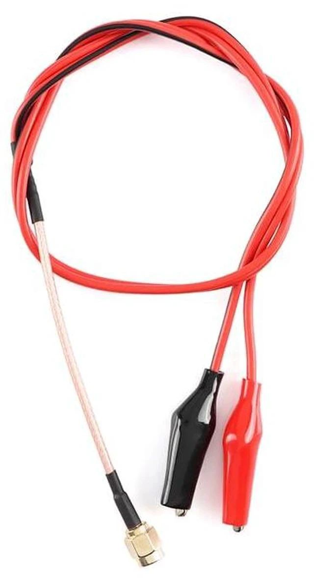 Alt view image 3 of 4 - SMA Male to Double Alligator Clips Tester Cable-RG316 50cm RF Alligator Clips Electrical with Wires Crocodile Clip Thread 2PCS