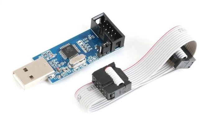 Alt view image 2 of 5 - 2Pcs ATMaga8 51 52 AVR Programmer SP USB ASP Downloader USBISP Download Cable 10P Cable
