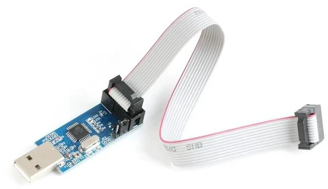 Alt view image 3 of 5 - 2Pcs ATMaga8 51 52 AVR Programmer SP USB ASP Downloader USBISP Download Cable 10P Cable