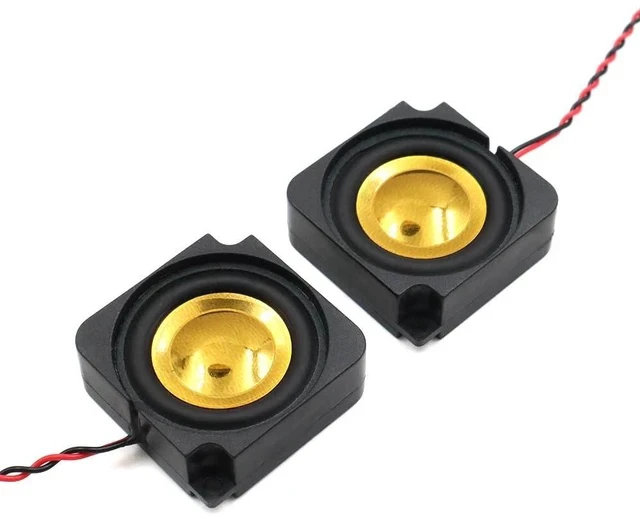 Alt view image 3 of 5 - 3pcs 2828 Cavity Horn 4 Ohm 2W Low Bass Speaker Enclosure DIY Box with 2.0 Channel Cable