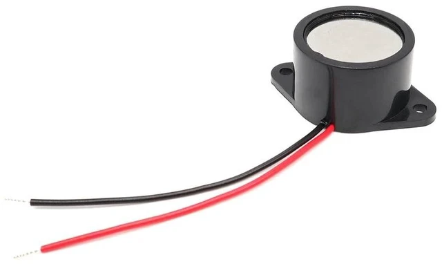 Alt view image 3 of 5 - 5pcs 2616 Waterproof 12V Active Piezoelectric Buzzer High Decibel Alarm with Cable 26x16mm