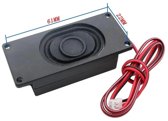 Alt view image 4 of 4 - 3pcs 3070 Cavity Horn 8 Ohm 3W Speaker with Cable 2.0 Interface for Advertising Kiosk Multimedia