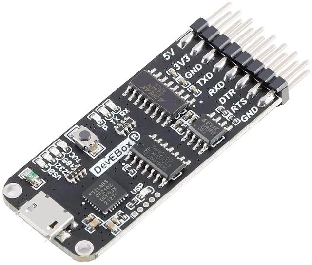 Main image of USB to Serial Adapter 10 in 1 USB Adapter Micro-USB USB to RS232 TTL RS485 Serial Adapter CP2102 Version Full Interworking Serial to USB Adapter with Micro USB Cable and Dupond Cable