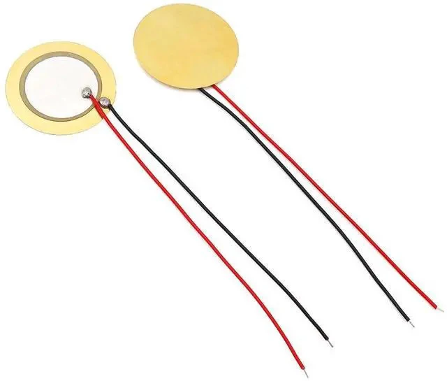 Alt view image 2 of 5 - 30pcs 23mm Copper Plate Wired Lead Piezoelectric Ceramic Disc Buzzer for DIY Alarm Audio
