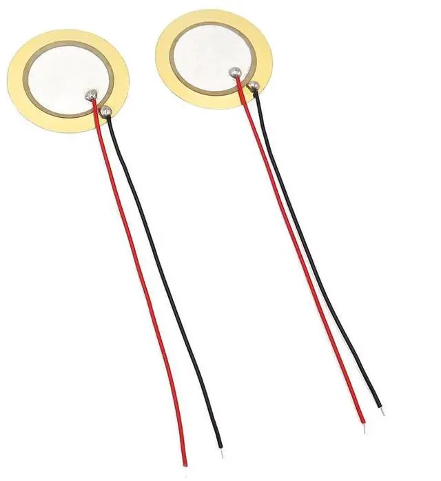 Alt view image 4 of 5 - 30pcs 23mm Copper Plate Wired Lead Piezoelectric Ceramic Disc Buzzer for DIY Alarm Audio