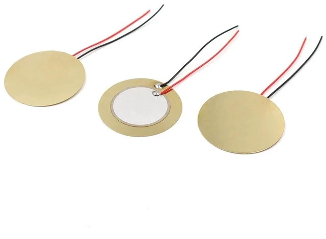 Alt view image 2 of 5 - 30pcs 31mm Copper Plate Wired Lead Piezoelectric Ceramic Buzzer Disc for Drum Triggers Microphone Trigger CBG Guitar