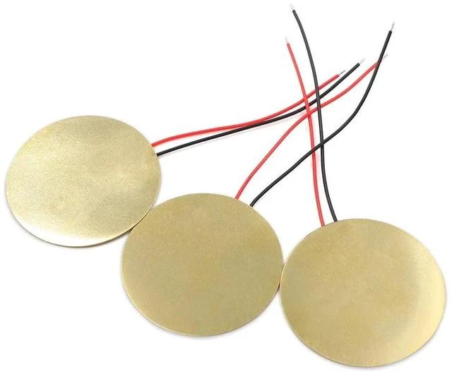 Alt view image 4 of 5 - 30pcs 31mm Copper Plate Wired Lead Piezoelectric Ceramic Buzzer Disc for Drum Triggers Microphone Trigger CBG Guitar