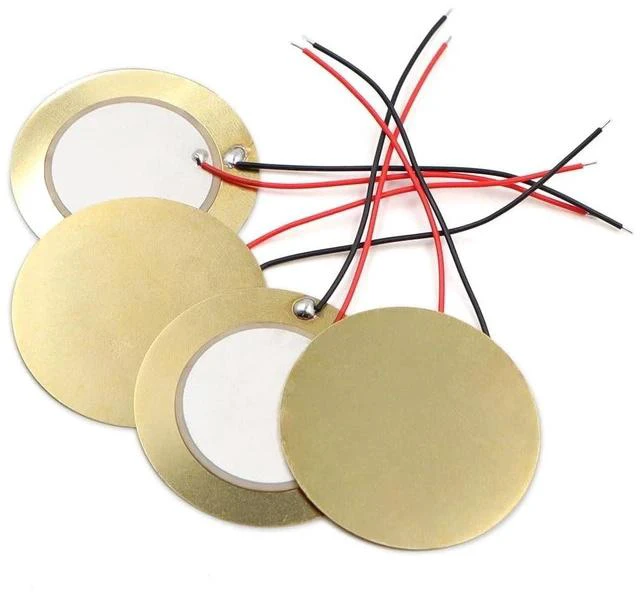 Alt view image 5 of 5 - 30pcs 31mm Copper Plate Wired Lead Piezoelectric Ceramic Buzzer Disc for Drum Triggers Microphone Trigger CBG Guitar