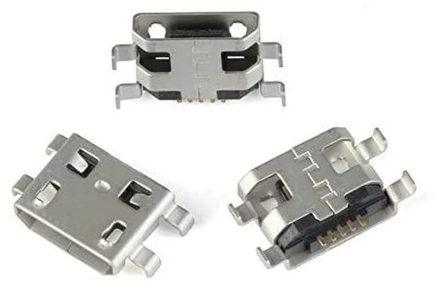 Alt view image 2 of 7 - 60Pcs Micro USB Sockets Jack Female Plug Connector Repair Replacement Adapter Assortment Set 12 Types Copper Micro 5P Sockets Each with 5 Micro USB Connectors