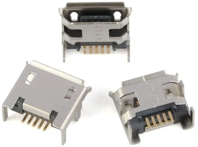 Alt view image 4 of 7 - 60Pcs Micro USB Sockets Jack Female Plug Connector Repair Replacement Adapter Assortment Set 12 Types Copper Micro 5P Sockets Each with 5 Micro USB Connectors