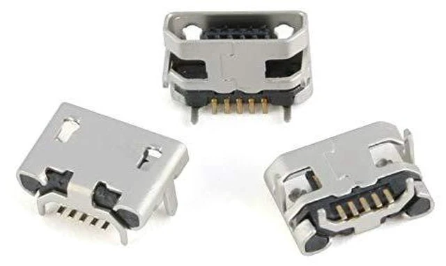 Alt view image 7 of 7 - 60Pcs Micro USB Sockets Jack Female Plug Connector Repair Replacement Adapter Assortment Set 12 Types Copper Micro 5P Sockets Each with 5 Micro USB Connectors