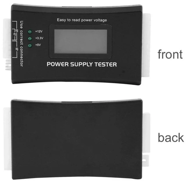 Alt view image 2 of 6 - ATX Power Supply Tester with LCD Display PSU Diagnostic Card, PC Power Supply Detection Instrument, Voltage Tester for Computer Power Supply