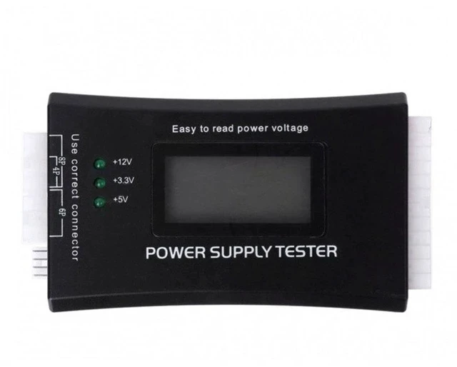 Alt view image 4 of 6 - ATX Power Supply Tester with LCD Display PSU Diagnostic Card, PC Power Supply Detection Instrument, Voltage Tester for Computer Power Supply