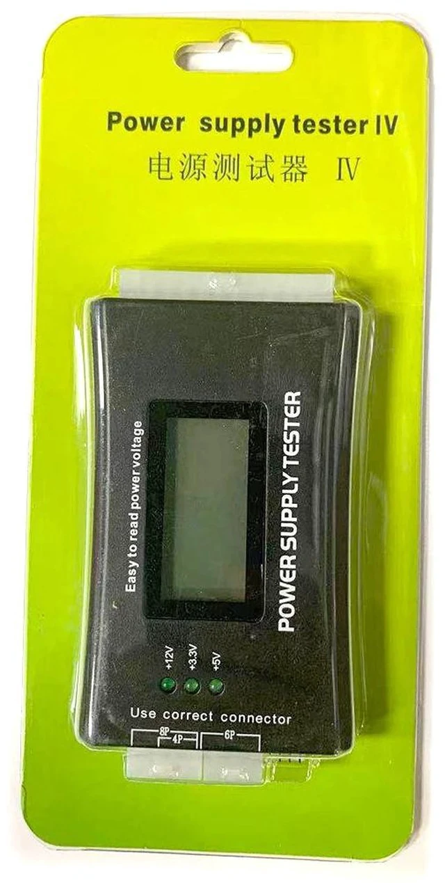 Alt view image 6 of 6 - ATX Power Supply Tester with LCD Display PSU Diagnostic Card, PC Power Supply Detection Instrument, Voltage Tester for Computer Power Supply
