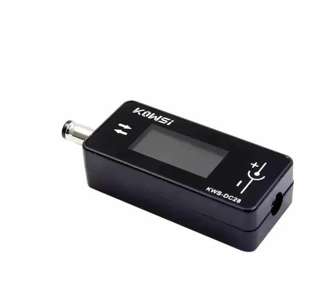 Alt view image 2 of 5 - KWS-DC28 DC Power Meter 0-12A Current Range, 4-30V, 5525 Jack, 0.96" HD Screen, Voltage/Current/Power/Capacity Test