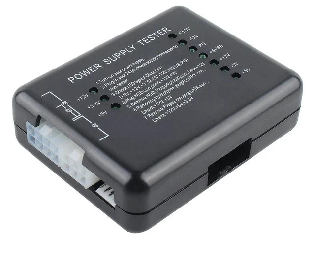 Alt view image 3 of 6 - PC Power Supply Tester ATX Power Supply Diagnostic Tool, Computer PSU Tester, Digital LCD Display for Voltage Testing, PC Power Checker for Desktop Power Supplies