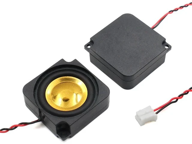 Alt view image 4 of 5 - 3pcs 2828 Cavity Horn 4 Ohm 2W Low Bass Speaker Enclosure DIY Box with 2.0 Channel Cable