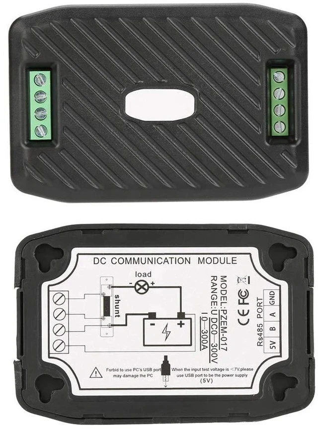 Alt view image 2 of 6 - RS485 ModbusRTU DC Power Meter | Precision Machined DC Energy Monitor Module for Voltage Current Consumption with 50A 100A 200A 300A Shunt (PZEM-017)