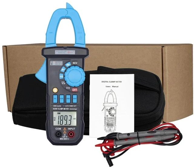 Alt view image 7 of 7 - ACM03 Plus Digital Clamp Multimeter AC/DC Current Tester, 4000 Counts, Auto-Ranging, NCV, Capacitance/Frequency/Diode Test