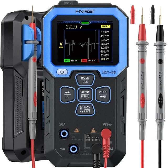 Main image of DMT-99 Digital Multimeter 9999 Counts TRMS, Rechargeable Volt Meter