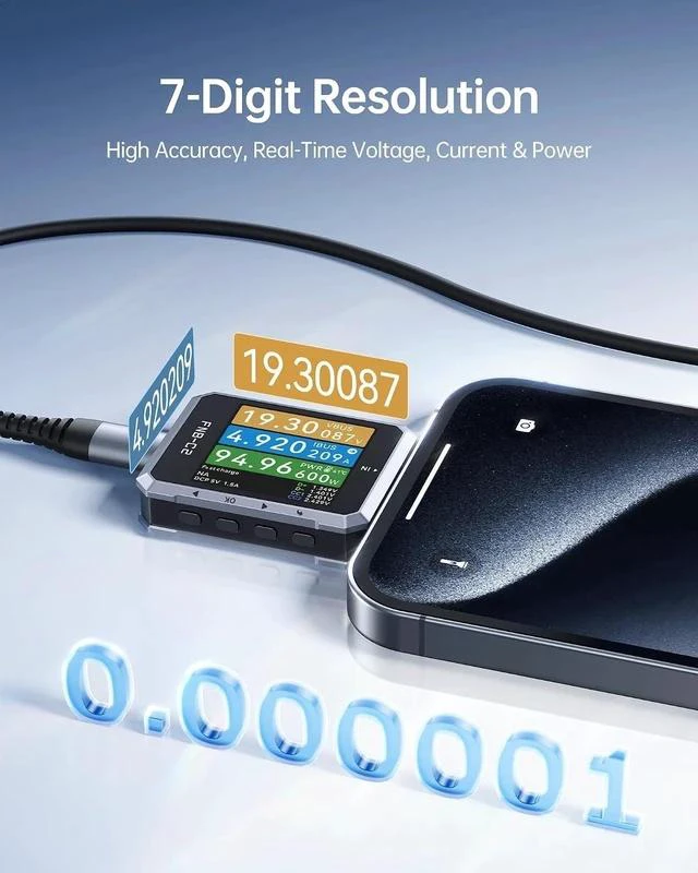 Alt view image 4 of 7 - FNB-C2 PD3.1 USB-C Tester 240W, Bi-Directional, E-Marker Reader