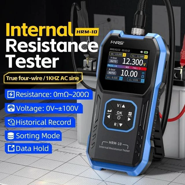 Alt view image 2 of 7 - HRM-10 Precision Voltage Internal Resistance Battery Tester