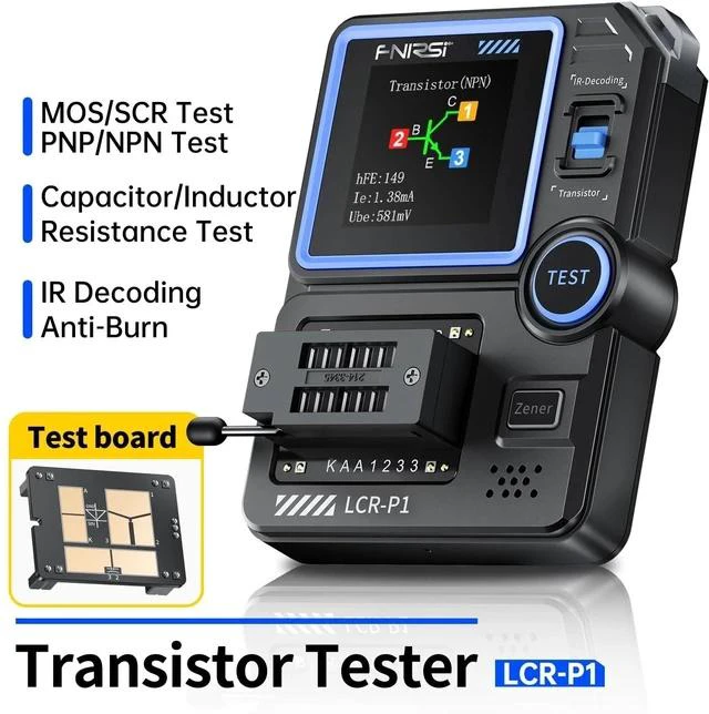 Alt view image 2 of 7 - Transistor Tester and 9999 Counts Multimeter
