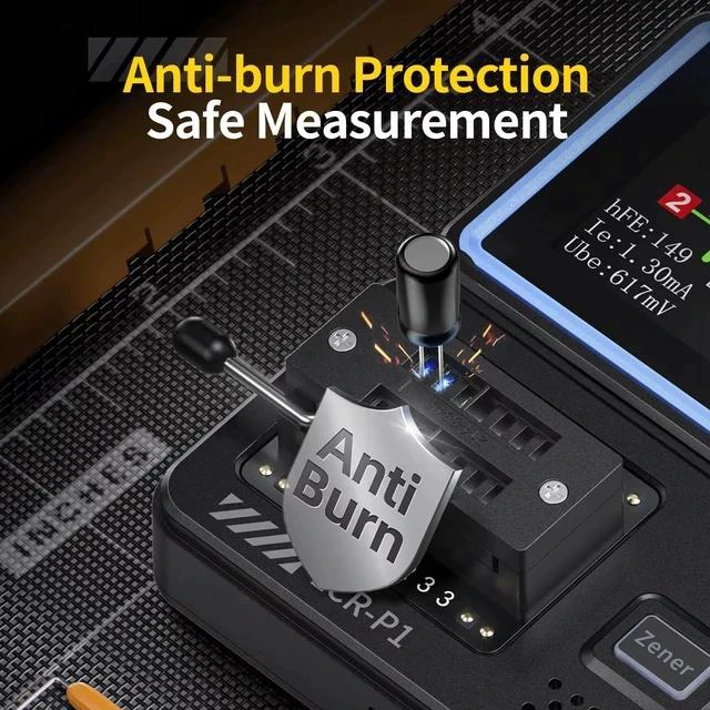 Alt view image 3 of 7 - Transistor Tester and 9999 Counts Multimeter