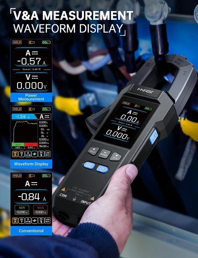 Alt view image 3 of 7 - 10000 Counts Clamp Meter and USB Tester
