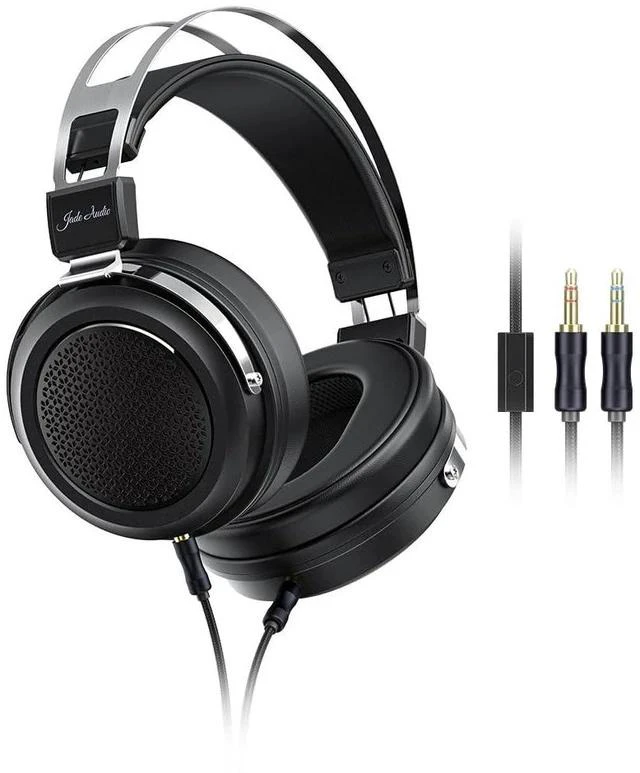 Main image of JadeAudio JT1 Professional Studio Headphones for Recording Gaming Headset with Microphone, 50mm Diaphragms, Hi-Res Music Studio Headset