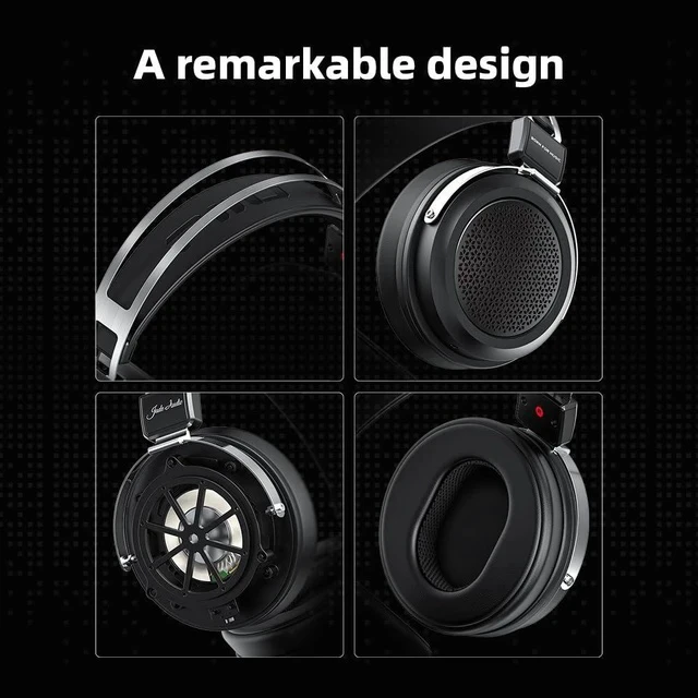Alt view image 7 of 7 - JadeAudio JT1 Professional Studio Headphones for Recording Gaming Headset with Microphone, 50mm Diaphragms, Hi-Res Music Studio Headset