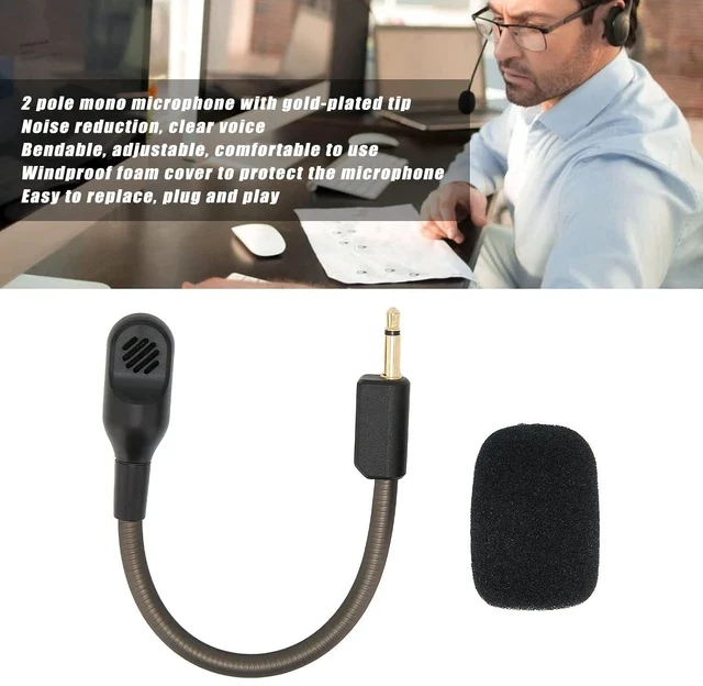 Alt view image 3 of 7 - Blackshark V2 Microphone for BlackShark V2, Detachable Gaming Headsets 3.5mm Jack Noise Cancelling Microphone