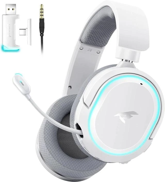 Main image of G2 Wireless Gaming Headset with Mic for PC PS5 PS4 Switch, White Grey
