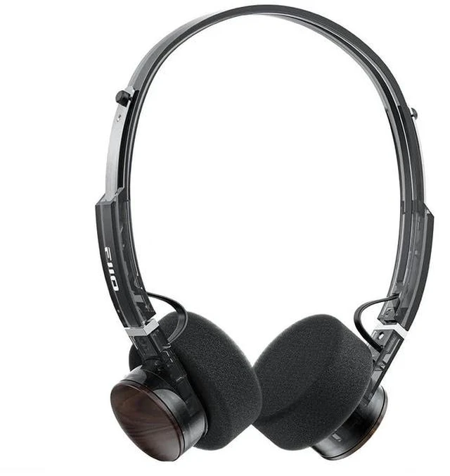 Main image of EH11 Retro On-Ear Bluetooth Headphones, LDAC Hi-Res Wireless, Lightweight 92g, 30H Playtime, Dual Device Connection, App EQ & Gaming Mode, Built-in Mic, Transparent Black