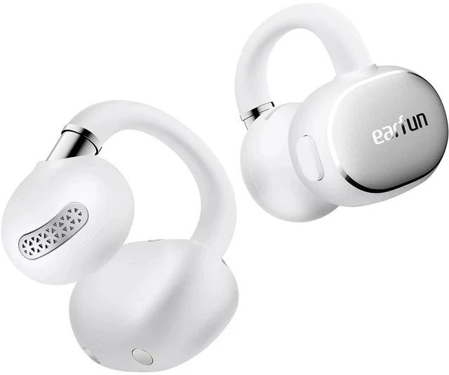 Main image of Clip 2 Open Ear Earbuds, Clip On Headphones, LDAC, Hi-Res Audio, 12mm Titanium Driver, 4 Mics AI Clear Call, AI Translation Earbuds, Secure Fit, 40H Playtime, Bluetooth 6.0 for Running, White