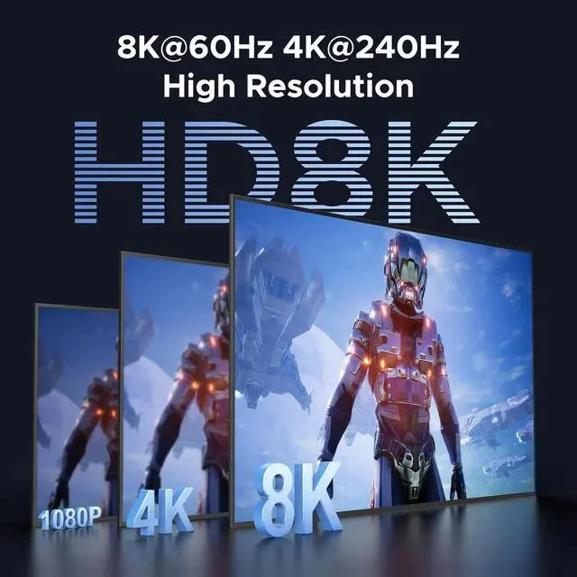 Alt view image 3 of 7 - UGREEN 8K@60Hz HDMI Displayport KVM Switch 3 Monitors 2 Computers, Aluminum 4K@240Hz with 4 USB 3.0 Ports for 2 Computers Share Triple Monitors with 4 DP+2 HDMI+2 USB Cables/Power Adapter/Controller