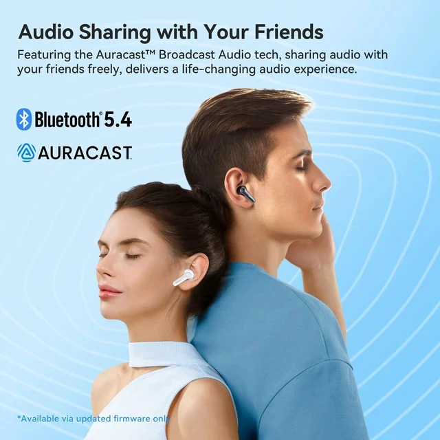 Alt view image 7 of 7 - Air Pro 4 Adaptive Hybrid Noise Canceling Wireless Earbuds, 6 Mics