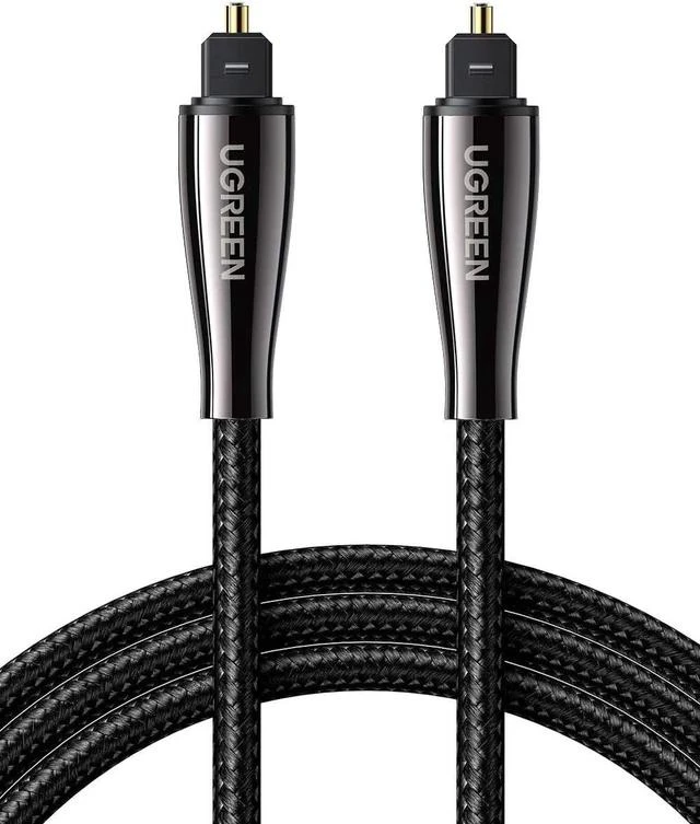 Main image of UGREEN Optical Audio Cable Fiber Audio Digital Toslink Cable Braided for Home Theater Sound bar TV PS4 Xbox Blu-Ray Players Playstation and More 6FT