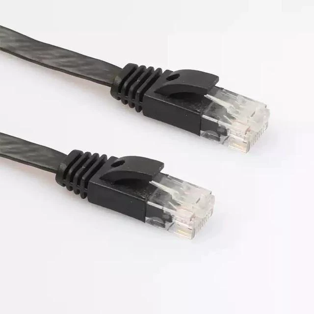 Main image of Ultra-Thin Gigabit CAT6 Pure Copper Flat Ethernet Cable Slim Network Patch Cord for High-Speed Broadband, Computer & Home/Office Use - 0.5m