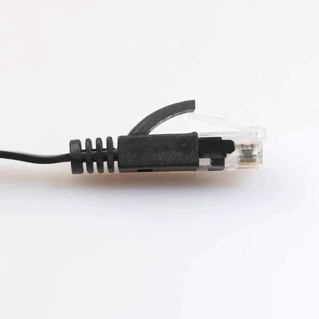 Alt view image 2 of 5 - Ultra-Thin Gigabit CAT6 Pure Copper Flat Ethernet Cable Slim Network Patch Cord for High-Speed Broadband, Computer & Home/Office Use - 0.5m
