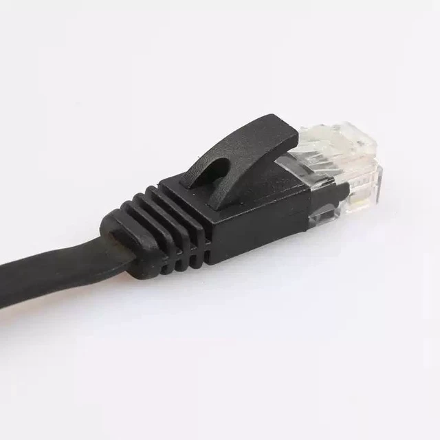 Alt view image 3 of 5 - Ultra-Thin Gigabit CAT6 Pure Copper Flat Ethernet Cable Slim Network Patch Cord for High-Speed Broadband, Computer & Home/Office Use - 0.5m