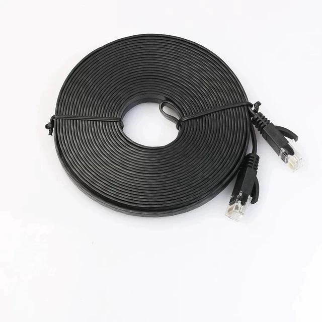 Alt view image 5 of 5 - Ultra-Thin Gigabit CAT6 Pure Copper Flat Ethernet Cable Slim Network Patch Cord for High-Speed Broadband, Computer & Home/Office Use - 0.5m