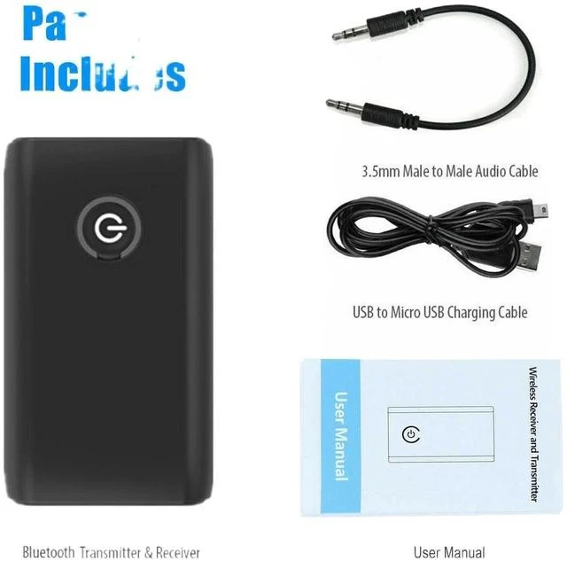 Alt view image 7 of 7 - B10S Bluetooth 5.3 Audio Adapter 2-in-1 Transmitter & Receiver, 3.5mm AUX, for TV / PC / Speaker / Car