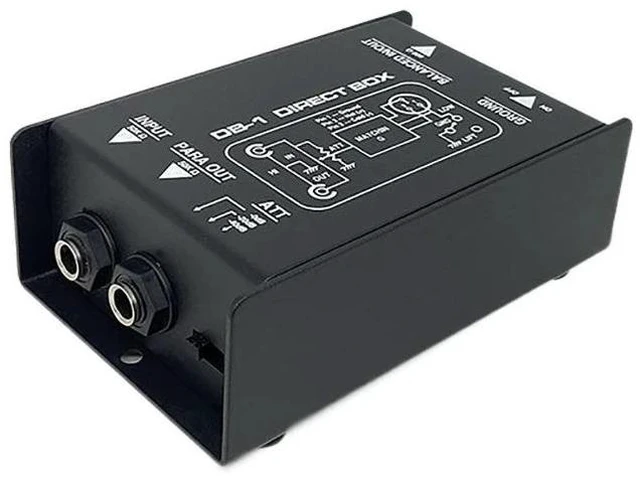 Main image of Passive DI Box Direct Box with Audio Isolation, Eliminates Ground Loop Noise, Converts High-Impedance to Low-Impedance Signal for Mixers / Interfaces