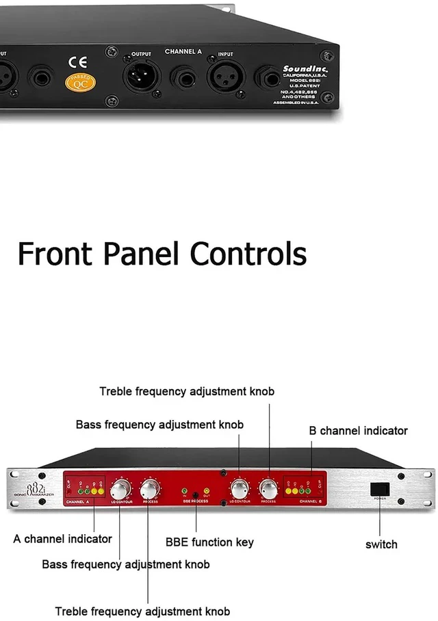 Alt view image 2 of 6 - GAX-882i Professional Audio Effects Processor Sound Exciter / Maximizer for Stage Performance, Studio & PA Systems
