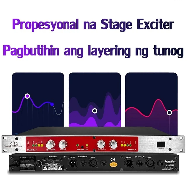 Alt view image 3 of 6 - GAX-882i Professional Audio Effects Processor Sound Exciter / Maximizer for Stage Performance, Studio & PA Systems