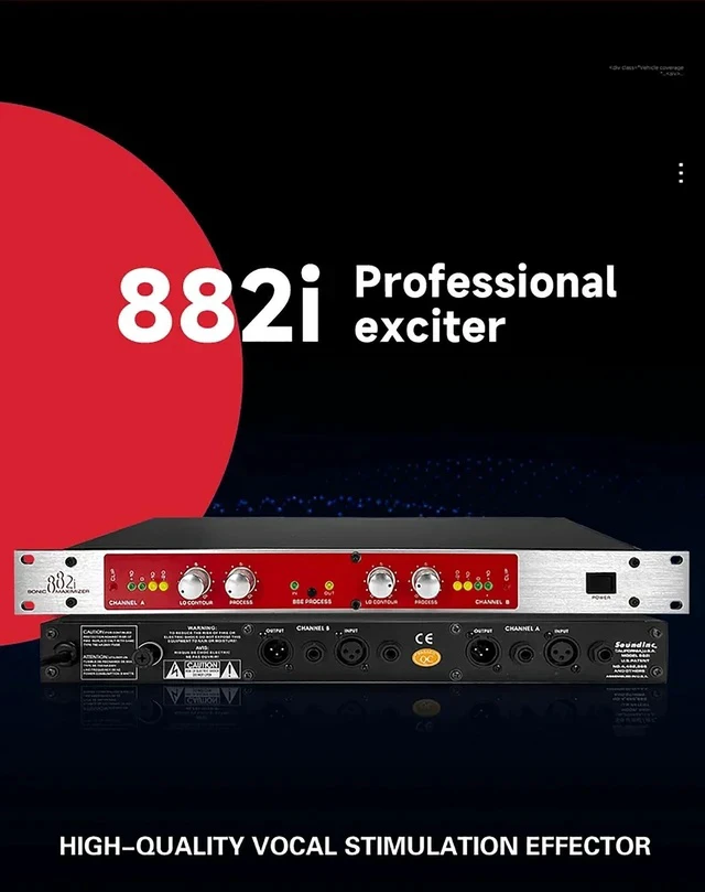 Alt view image 4 of 6 - GAX-882i Professional Audio Effects Processor Sound Exciter / Maximizer for Stage Performance, Studio & PA Systems